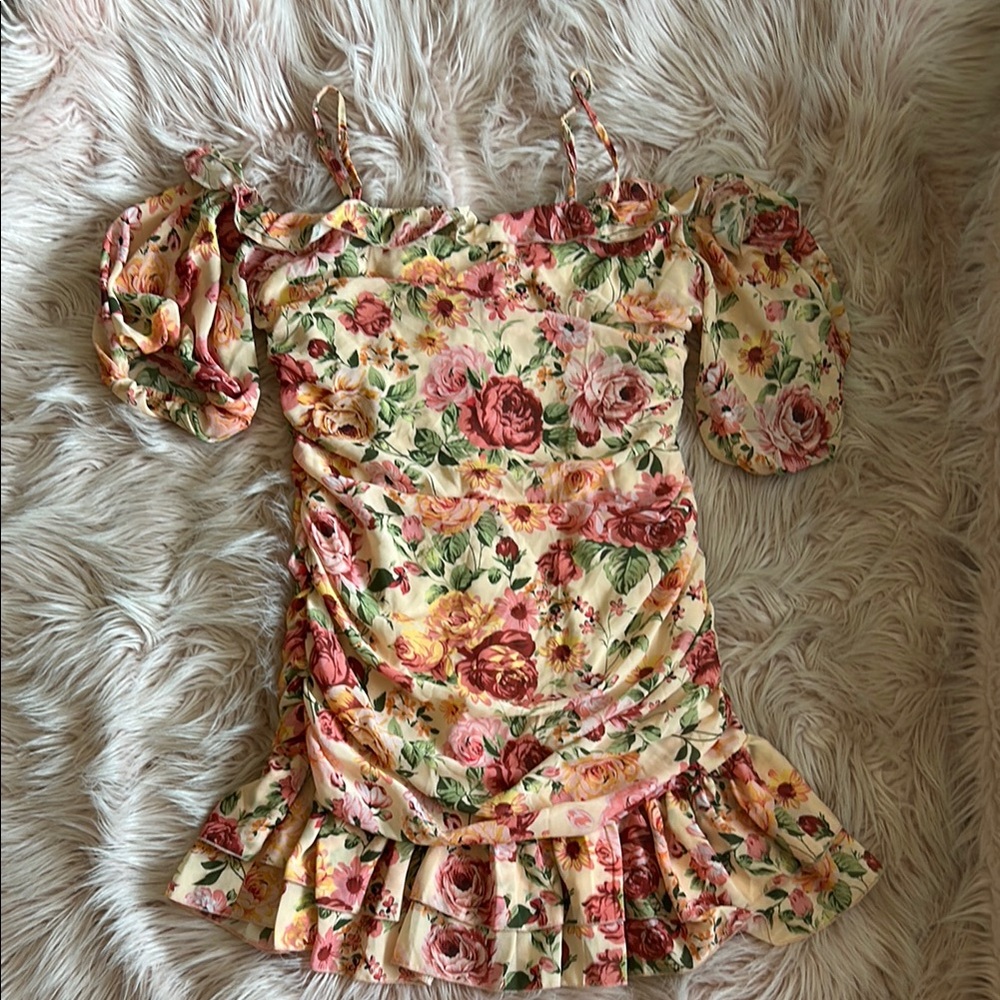 Floral Off-Shoulder Dress